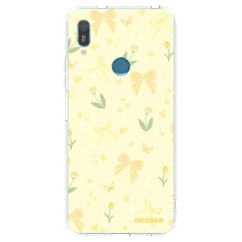 Picasee silikonski prozorni ovitek za Huawei Y6 2019 - Honey Blossom