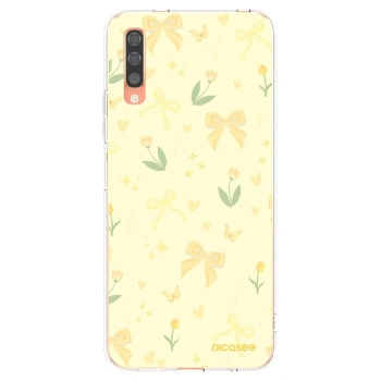 Picasee silikonski prozorni ovitek za Samsung Galaxy A70 A705F - Honey Blossom