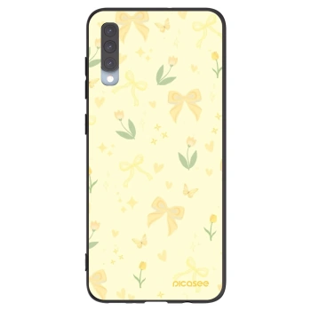 Picasee silikonski črni ovitek za Samsung Galaxy A70 A705F - Honey Blossom