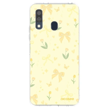 Picasee silikonski prozorni ovitek za Samsung Galaxy A40 A405F - Honey Blossom