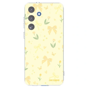 Picasee silikonski prozorni ovitek za Samsung Galaxy S25 FE 5G - Honey Blossom