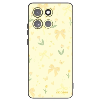 Picasee silikonski črni ovitek za Motorola Moto G86 Power 5G - Honey Blossom