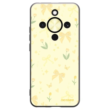 Picasee silikonski črni ovitek za Honor Magic8 Lite 5G - Honey Blossom