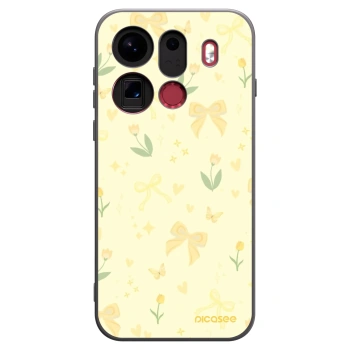Picasee silikonski črni ovitek za OPPO Find X9 Pro - Honey Blossom