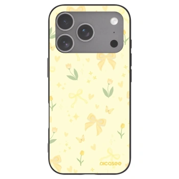 Picasee silikonski črni ovitek za Apple iPhone 18 Pro - Honey Blossom