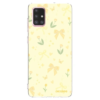 Picasee silikonski prozorni ovitek za Samsung Galaxy A71 A715F - Honey Blossom