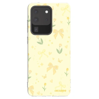 Picasee silikonski prozorni ovitek za Samsung Galaxy S20 Ultra 5G G988F - Honey Blossom