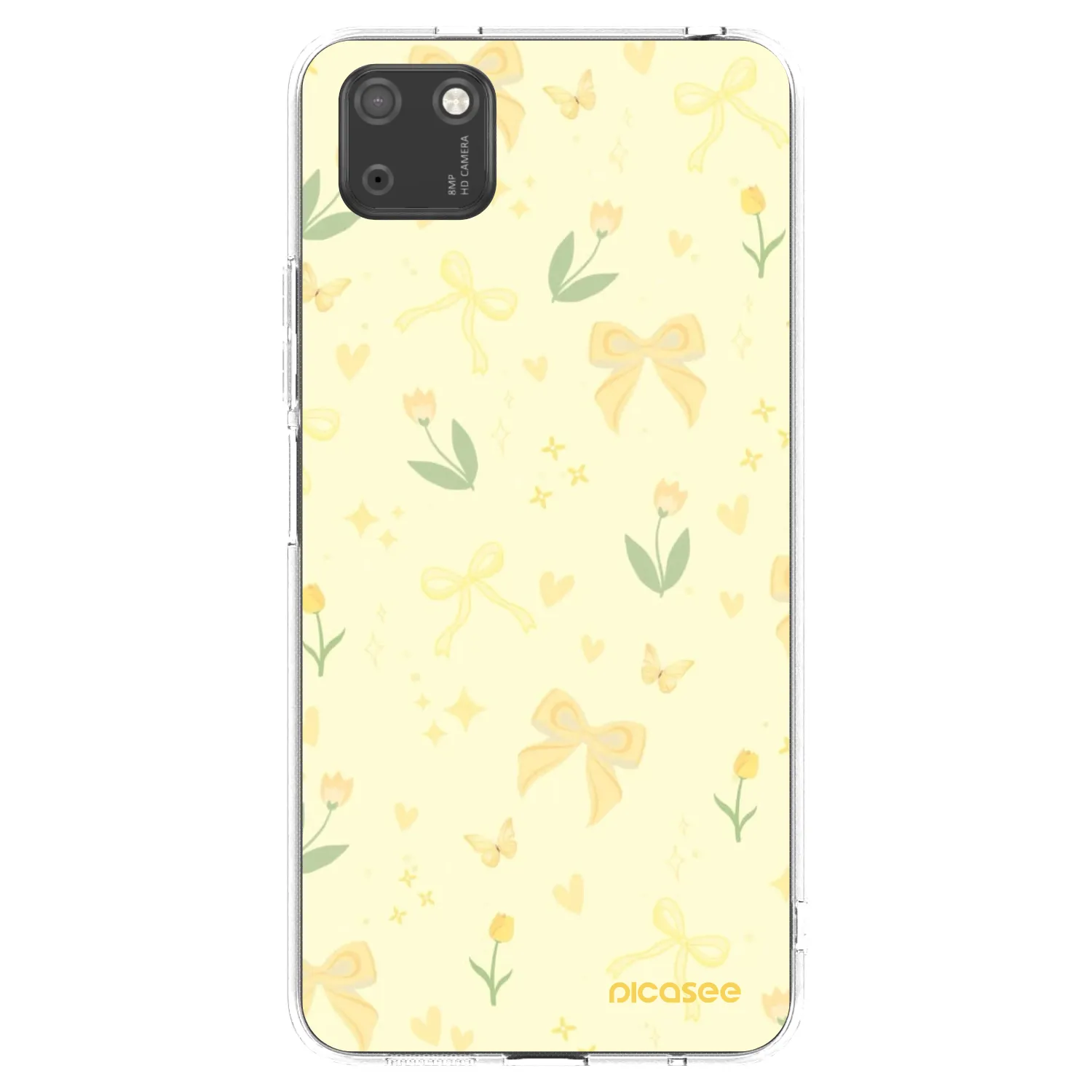 Picasee silikonski prozorni ovitek za Huawei Y5P - Honey Blossom