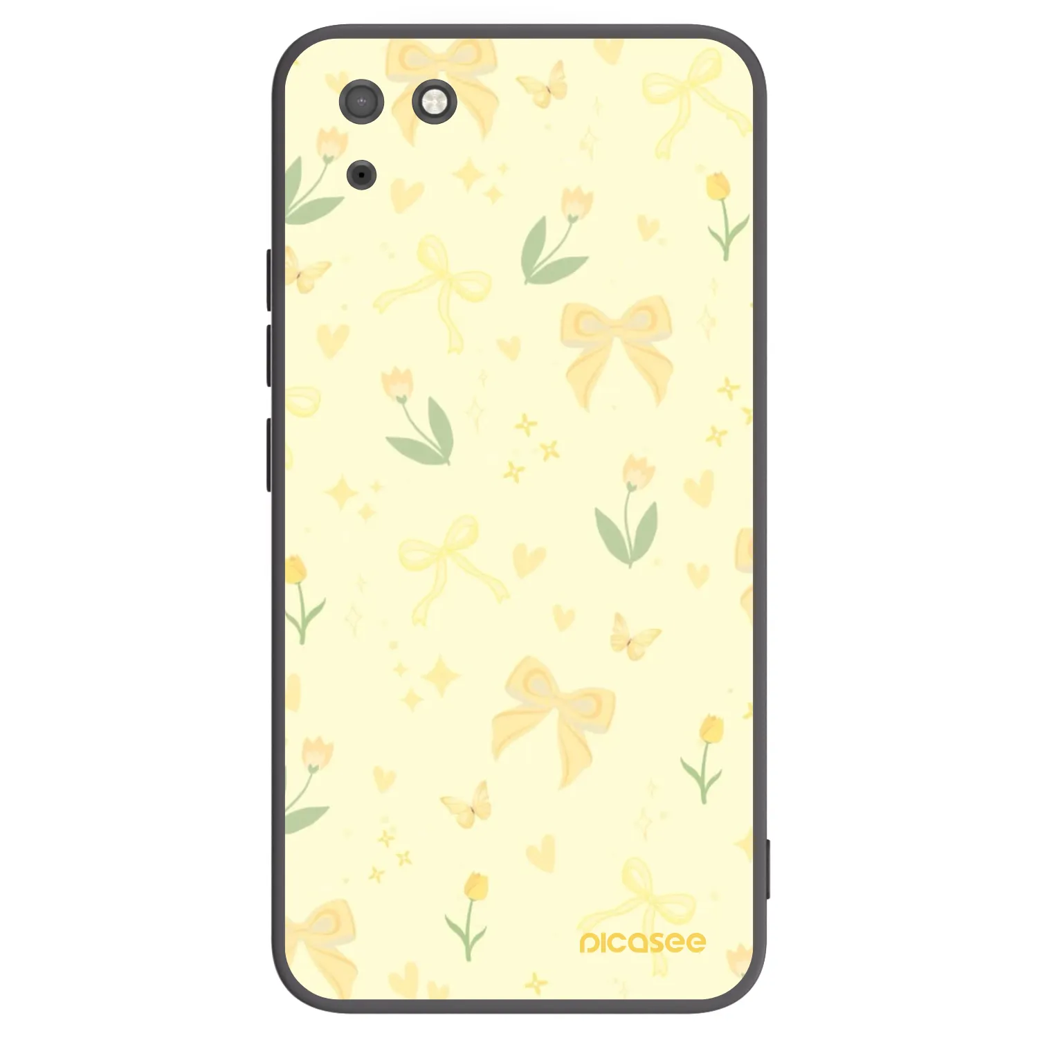 Picasee silikonski črni ovitek za Huawei Y5P - Honey Blossom