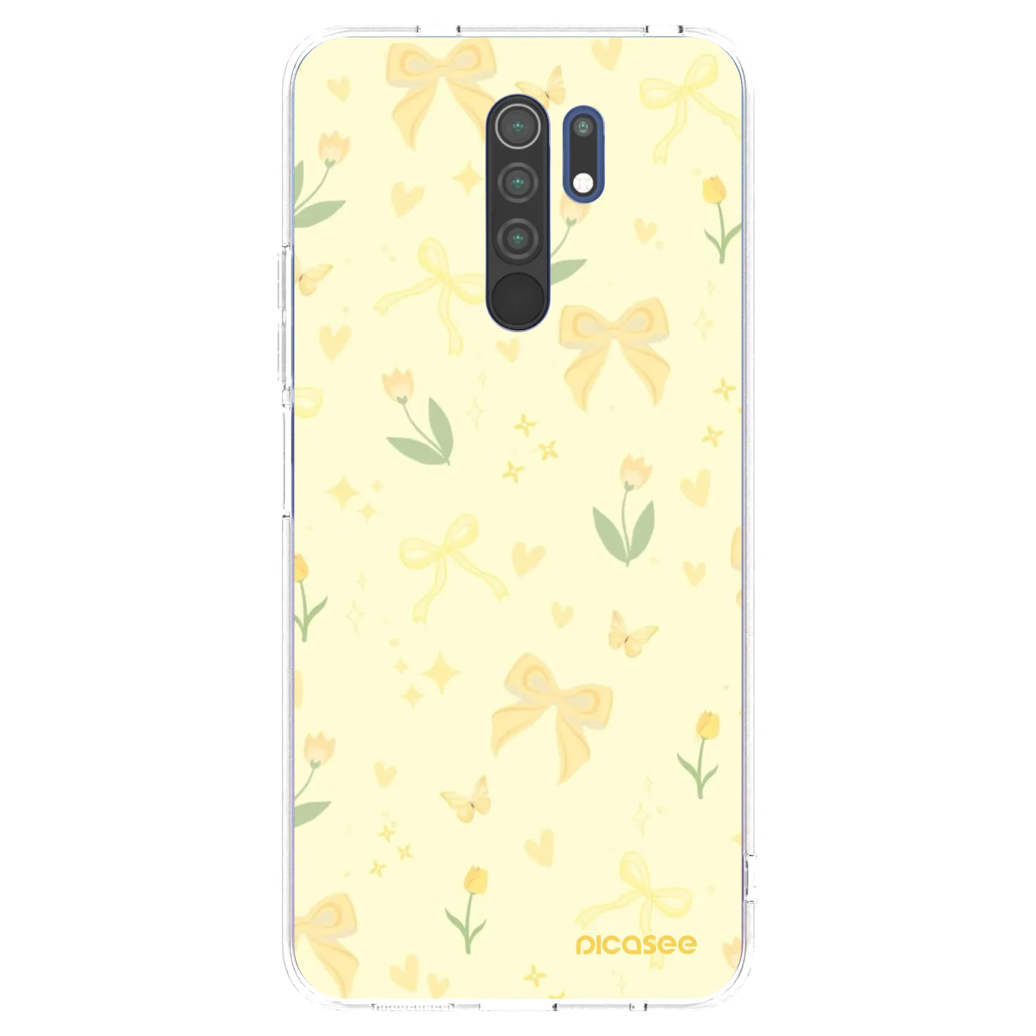 Picasee silikonski prozorni ovitek za Xiaomi Redmi 9 - Honey Blossom