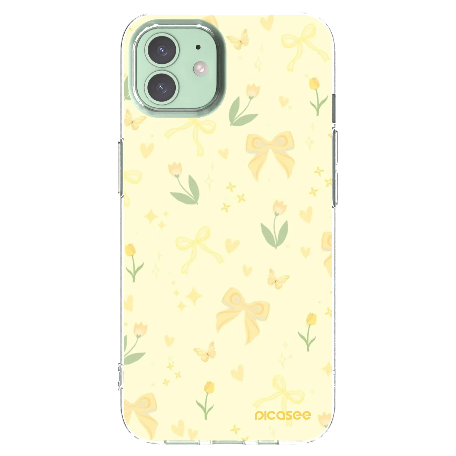 Picasee silikonski prozorni ovitek za Apple iPhone 12 Pro - Honey Blossom