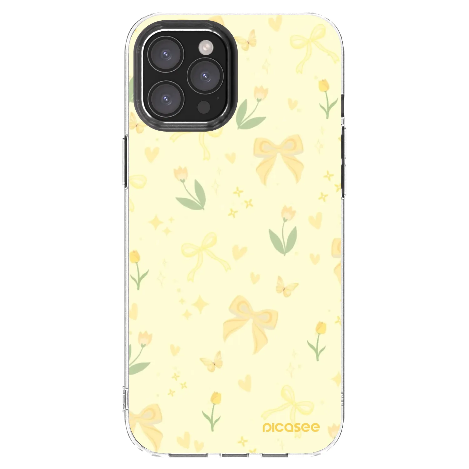 Picasee silikonski prozorni ovitek za Apple iPhone 12 Pro Max - Honey Blossom