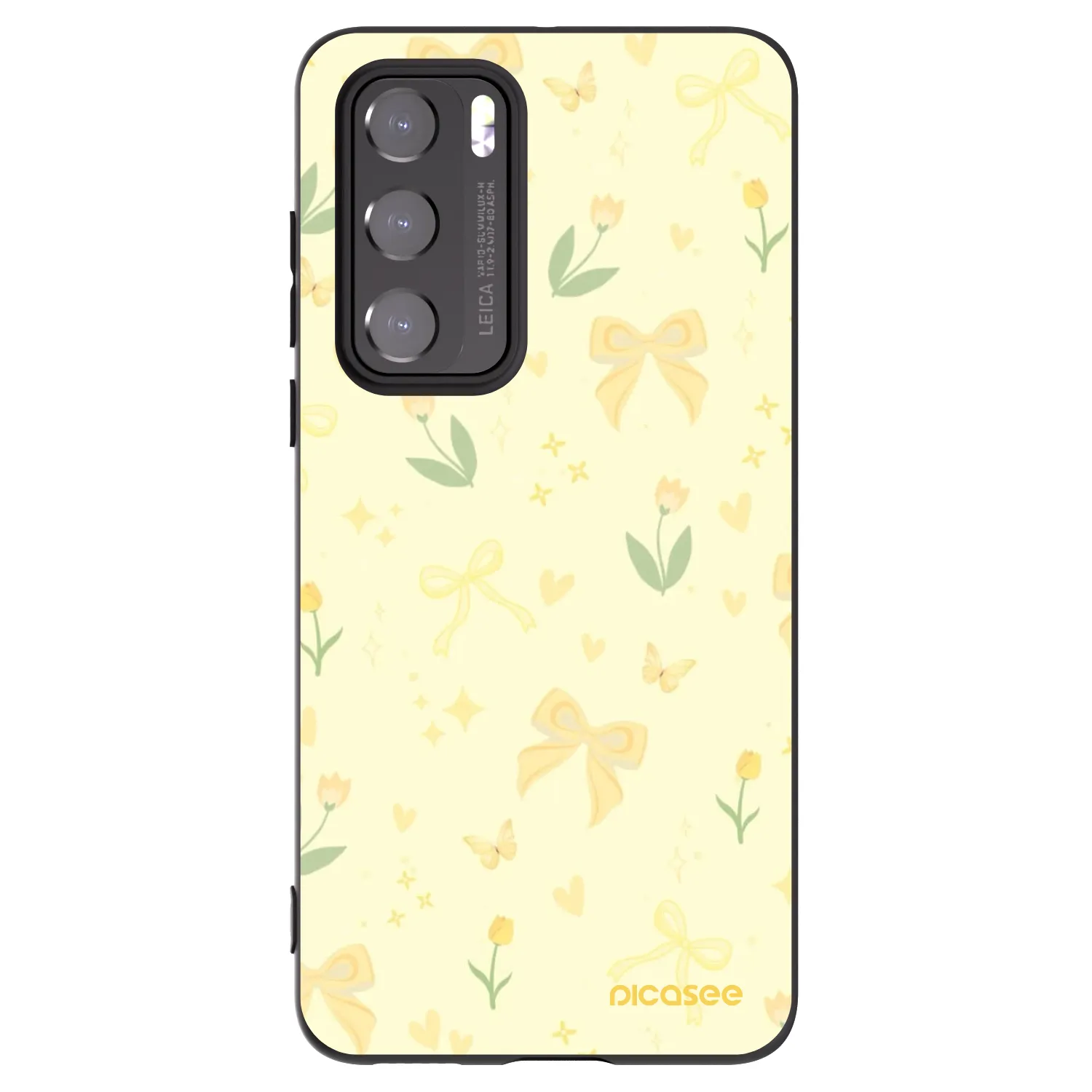 Picasee silikonski črni ovitek za Huawei P40 - Honey Blossom
