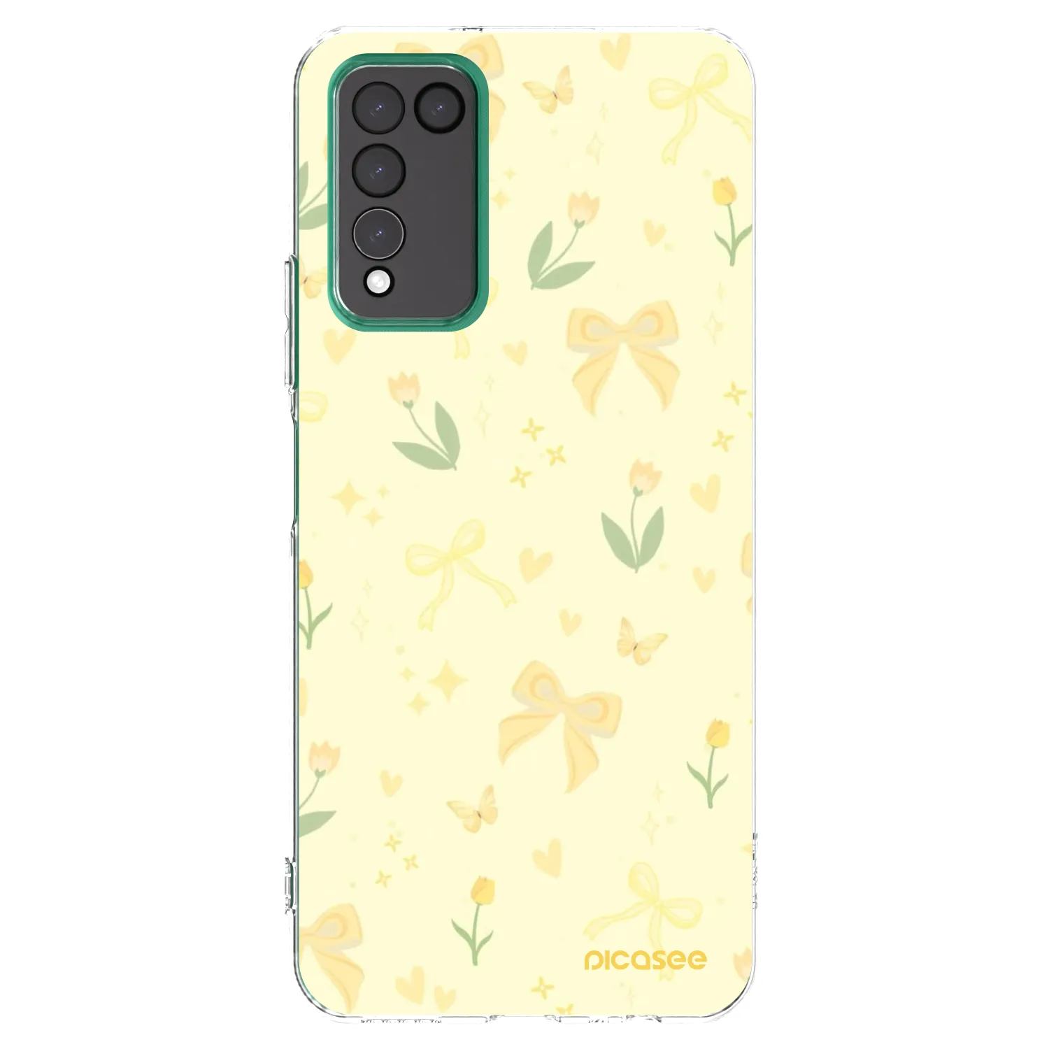 Picasee silikonski prozorni ovitek za Honor 10X Lite - Honey Blossom