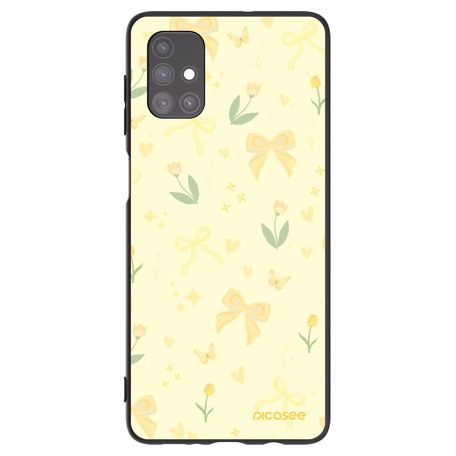 Picasee silikonski črni ovitek za Samsung Galaxy M51 M515F - Honey Blossom
