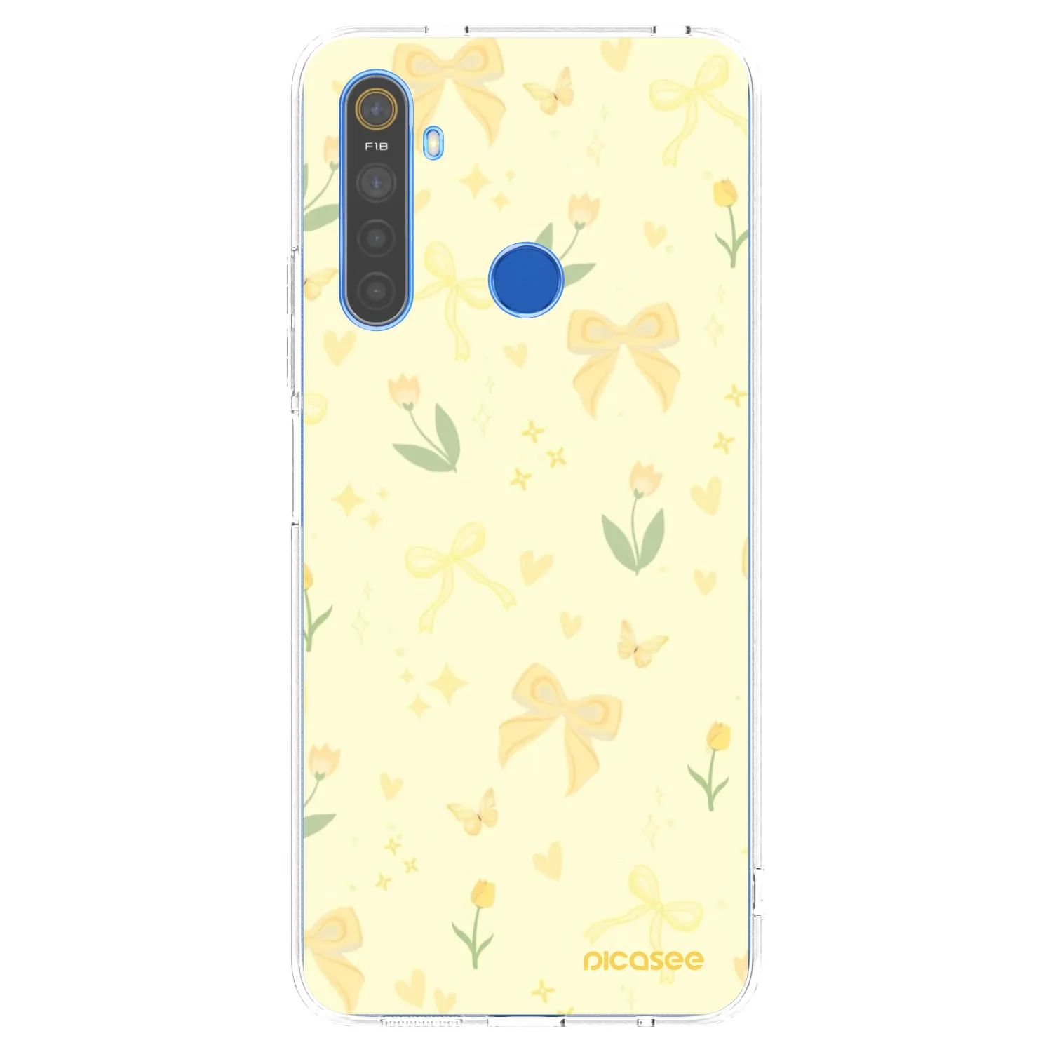 Picasee silikonski prozorni ovitek za Realme 5 - Honey Blossom