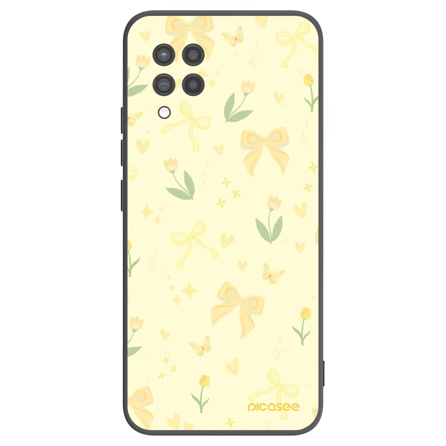 Picasee silikonski črni ovitek za Samsung Galaxy A42 A426B - Honey Blossom