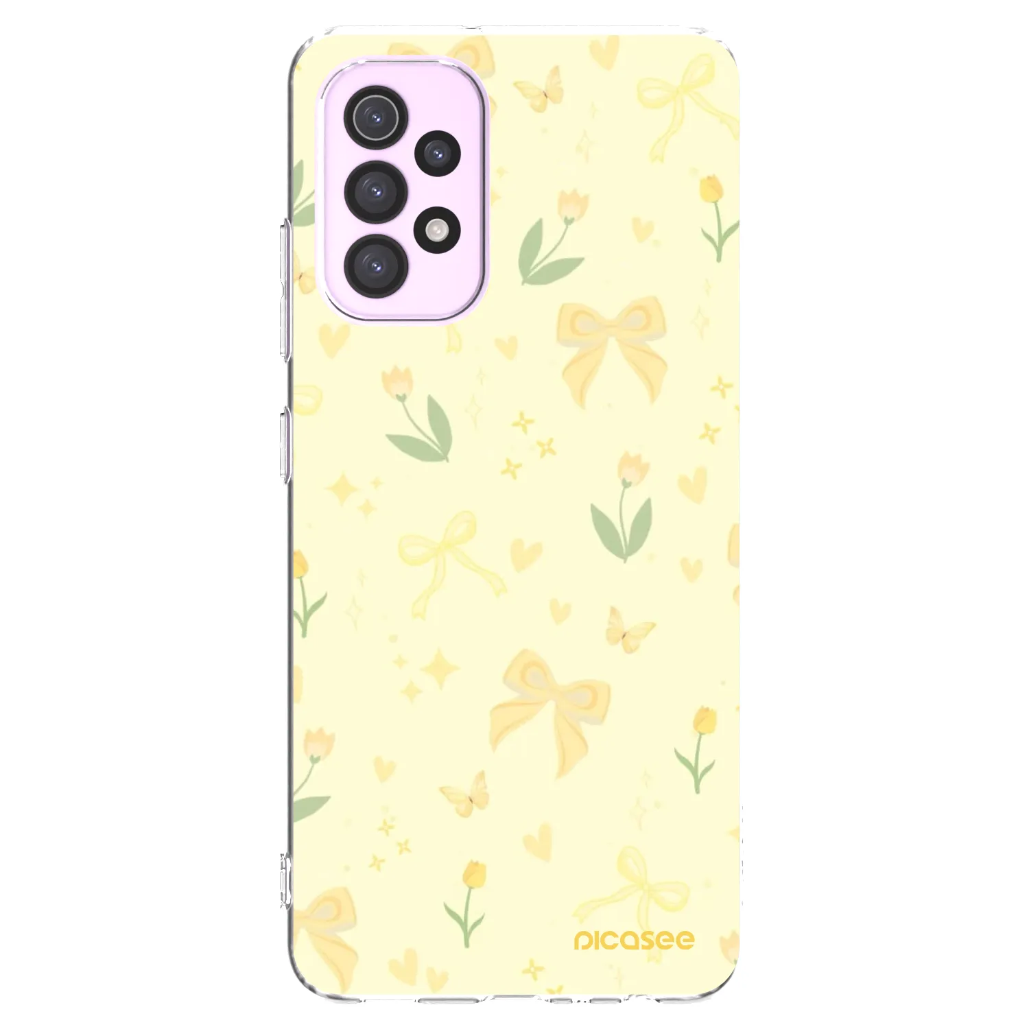Picasee silikonski prozorni ovitek za Samsung Galaxy A32 5G A326B - Honey Blossom