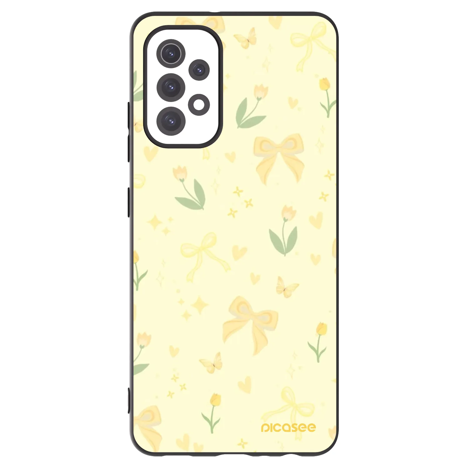 Picasee silikonski črni ovitek za Samsung Galaxy A32 5G A326B - Honey Blossom