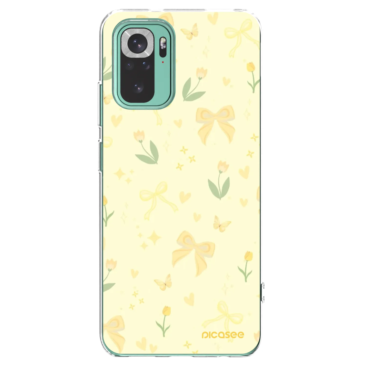 Picasee silikonski prozorni ovitek za Xiaomi Redmi Note 10 Pro - Honey Blossom