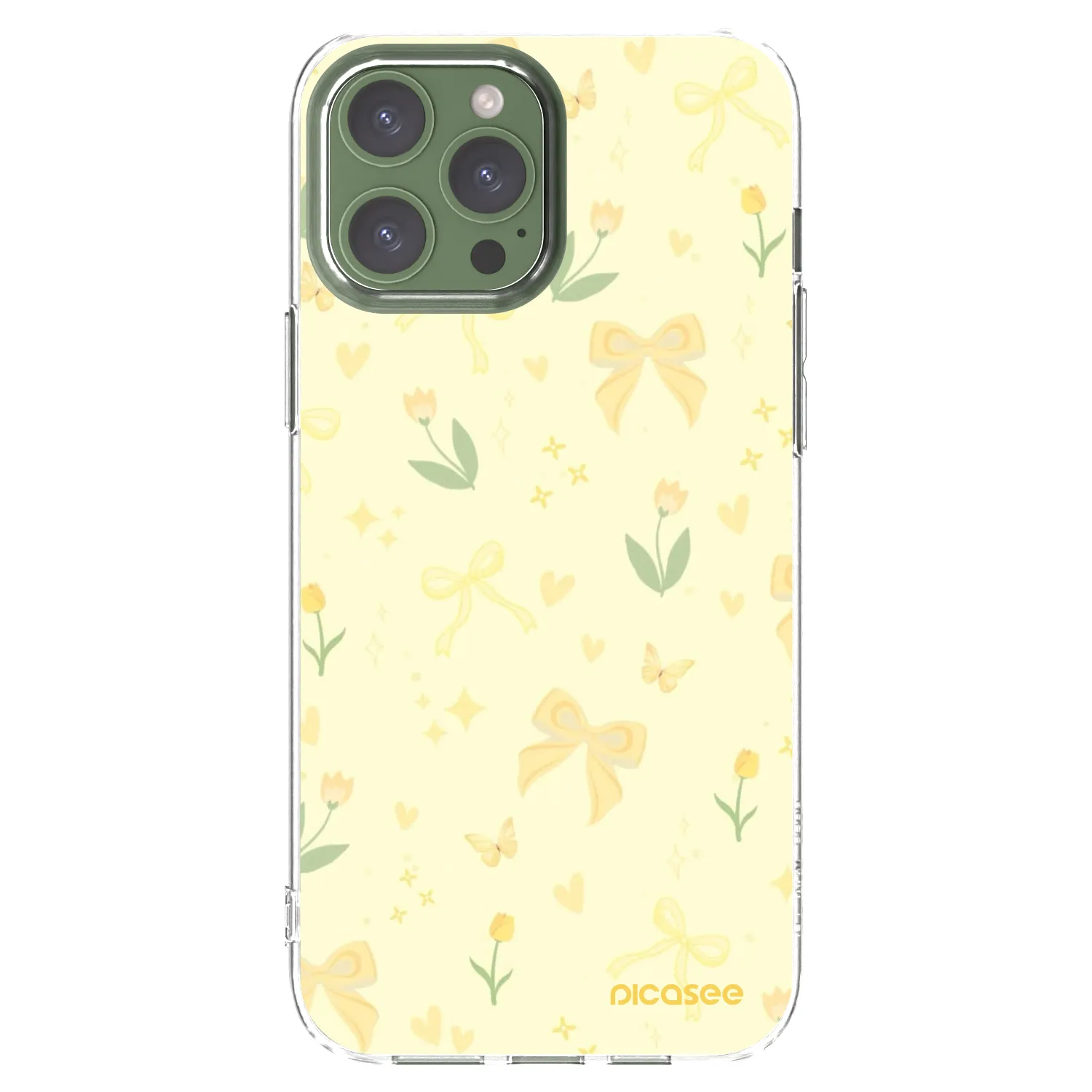 Picasee silikonski prozorni ovitek za Apple iPhone 13 Pro Max - Honey Blossom