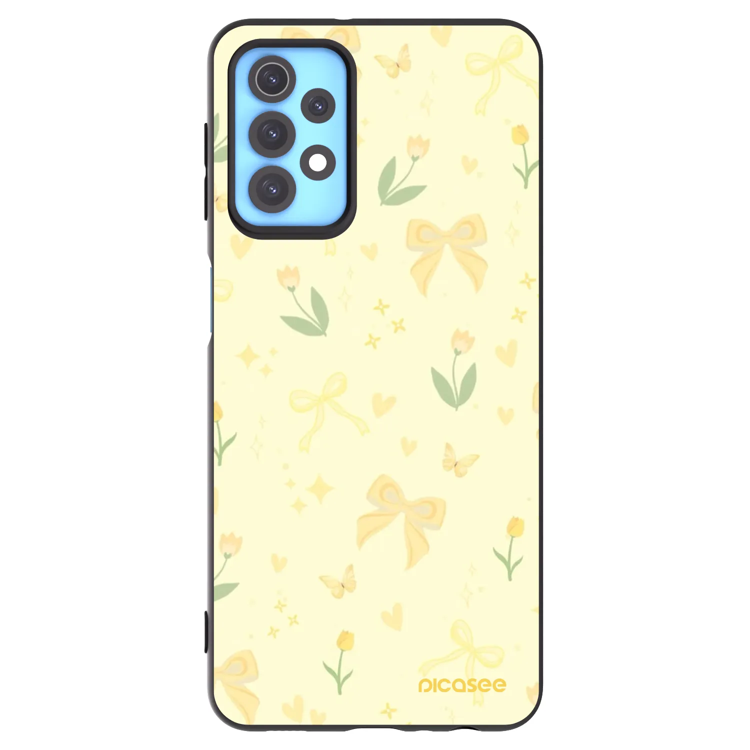 Picasee silikonski črni ovitek za Samsung Galaxy A32 4G SM-A325F - Honey Blossom
