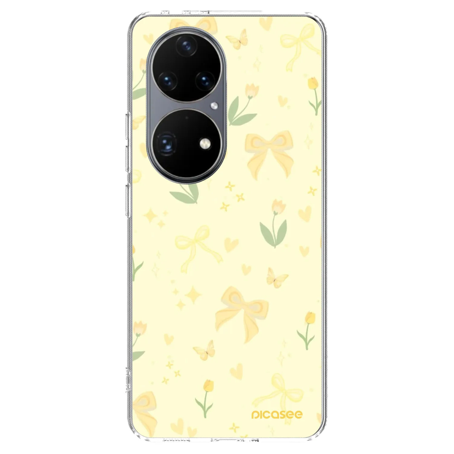 Picasee silikonski prozorni ovitek za Huawei P50 - Honey Blossom