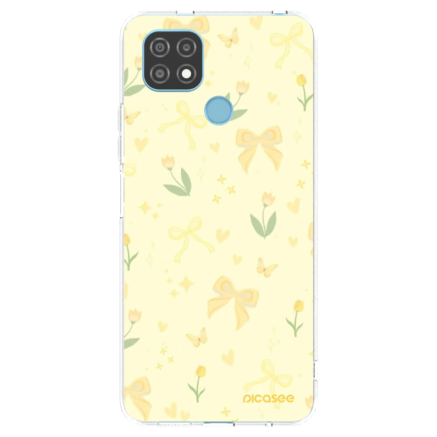 Picasee silikonski prozorni ovitek za Realme C21 - Honey Blossom