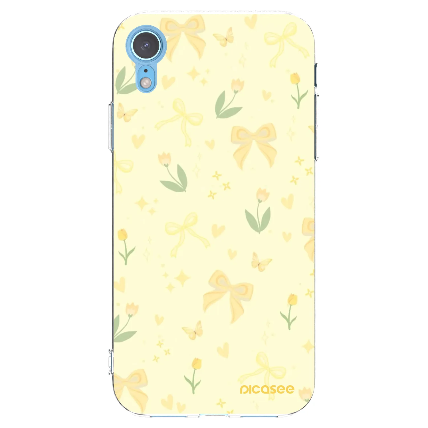 Picasee silikonski prozorni ovitek za Apple iPhone XR - Honey Blossom