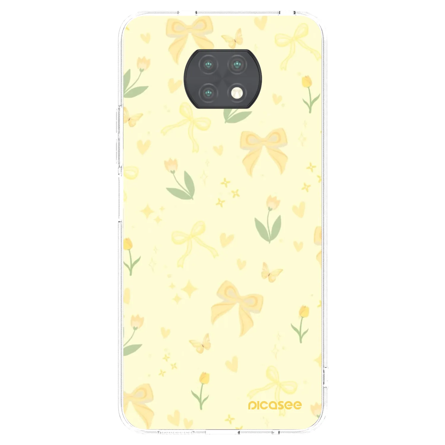 Picasee silikonski prozorni ovitek za Xiaomi Redmi Note 9T - Honey Blossom