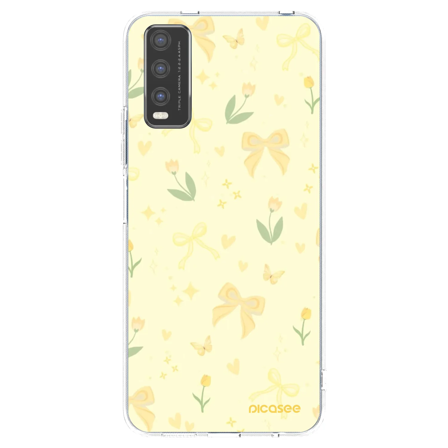 Picasee silikonski prozorni ovitek za Vivo Y20s - Honey Blossom