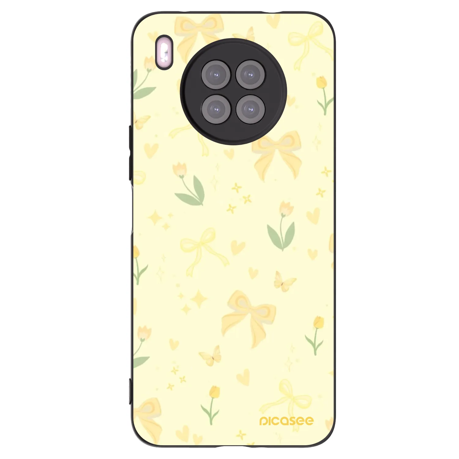 Picasee silikonski črni ovitek za Huawei Nova 8i - Honey Blossom