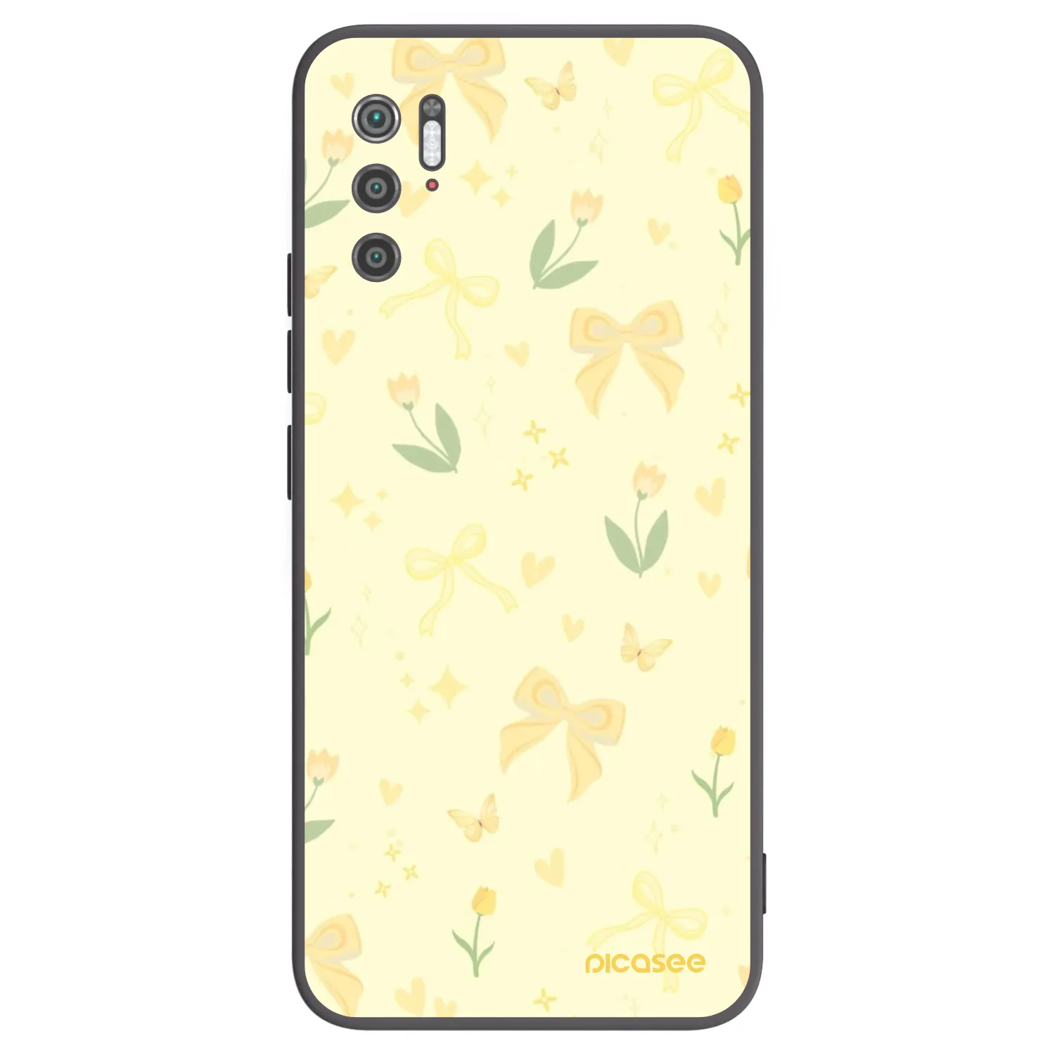 Picasee silikonski črni ovitek za Xiaomi Poco M3 Pro 5G - Honey Blossom