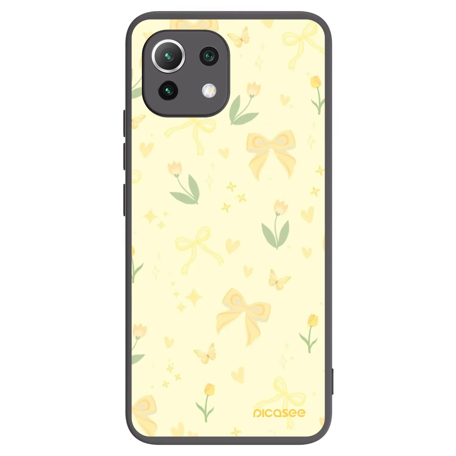 Picasee silikonski črni ovitek za Xiaomi 11 Lite 5G NE - Honey Blossom
