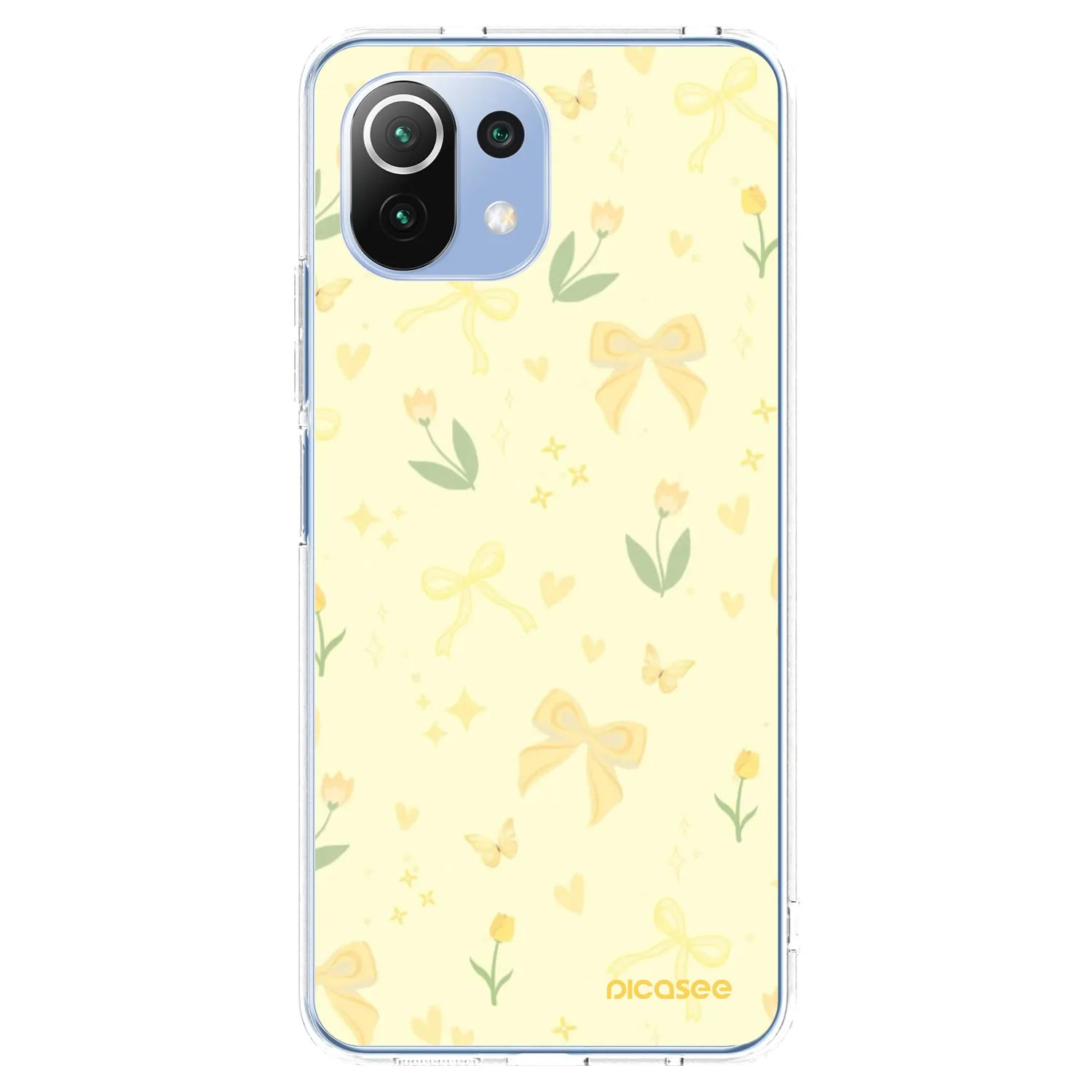 Picasee silikonski prozorni ovitek za Xiaomi 11 Lite 5G NE - Honey Blossom