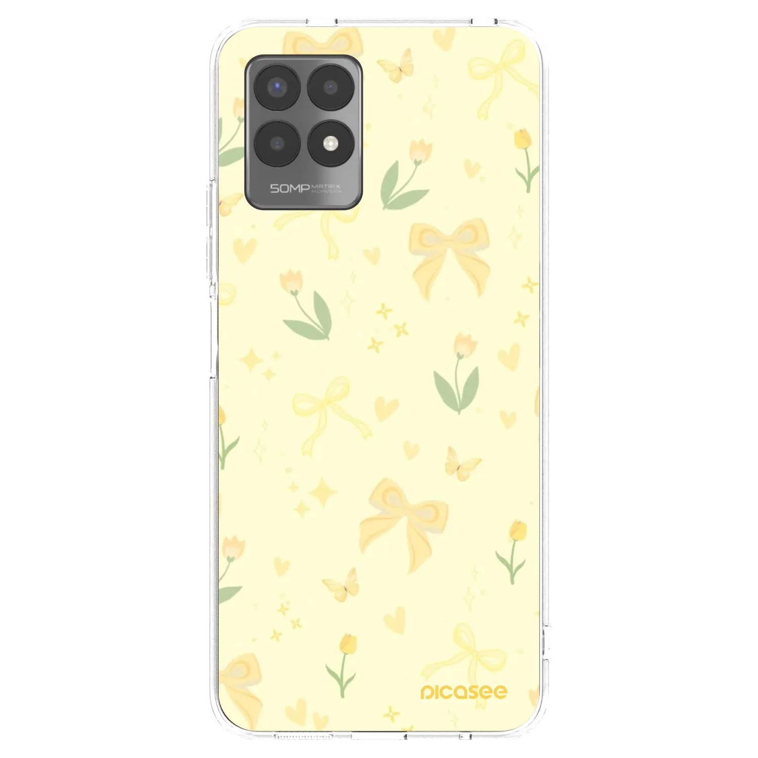 Picasee silikonski prozorni ovitek za Realme 8i - Honey Blossom