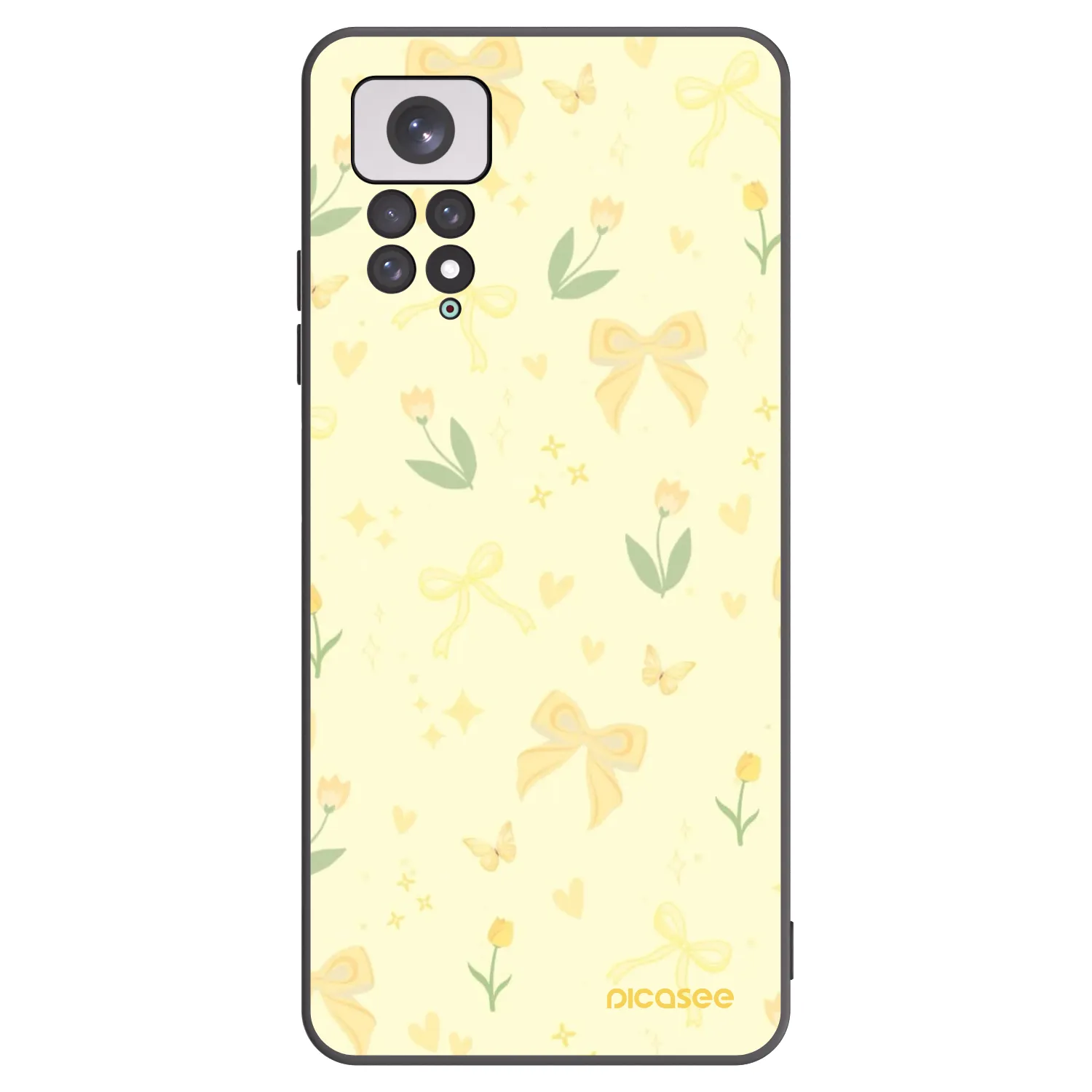Picasee silikonski črni ovitek za Xiaomi Redmi Note 11 - Honey Blossom
