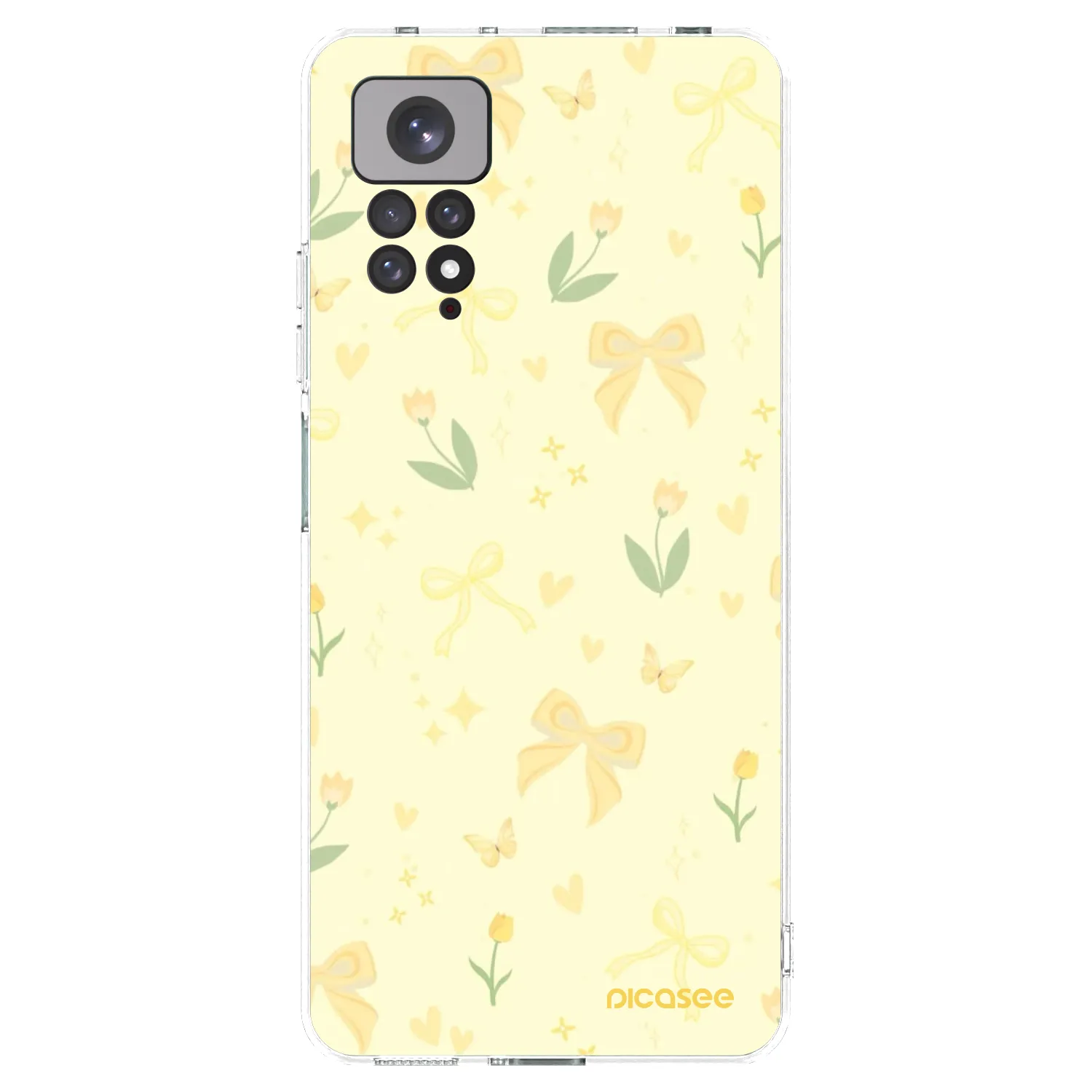 Picasee silikonski prozorni ovitek za Xiaomi Redmi Note 11S 4G - Honey Blossom