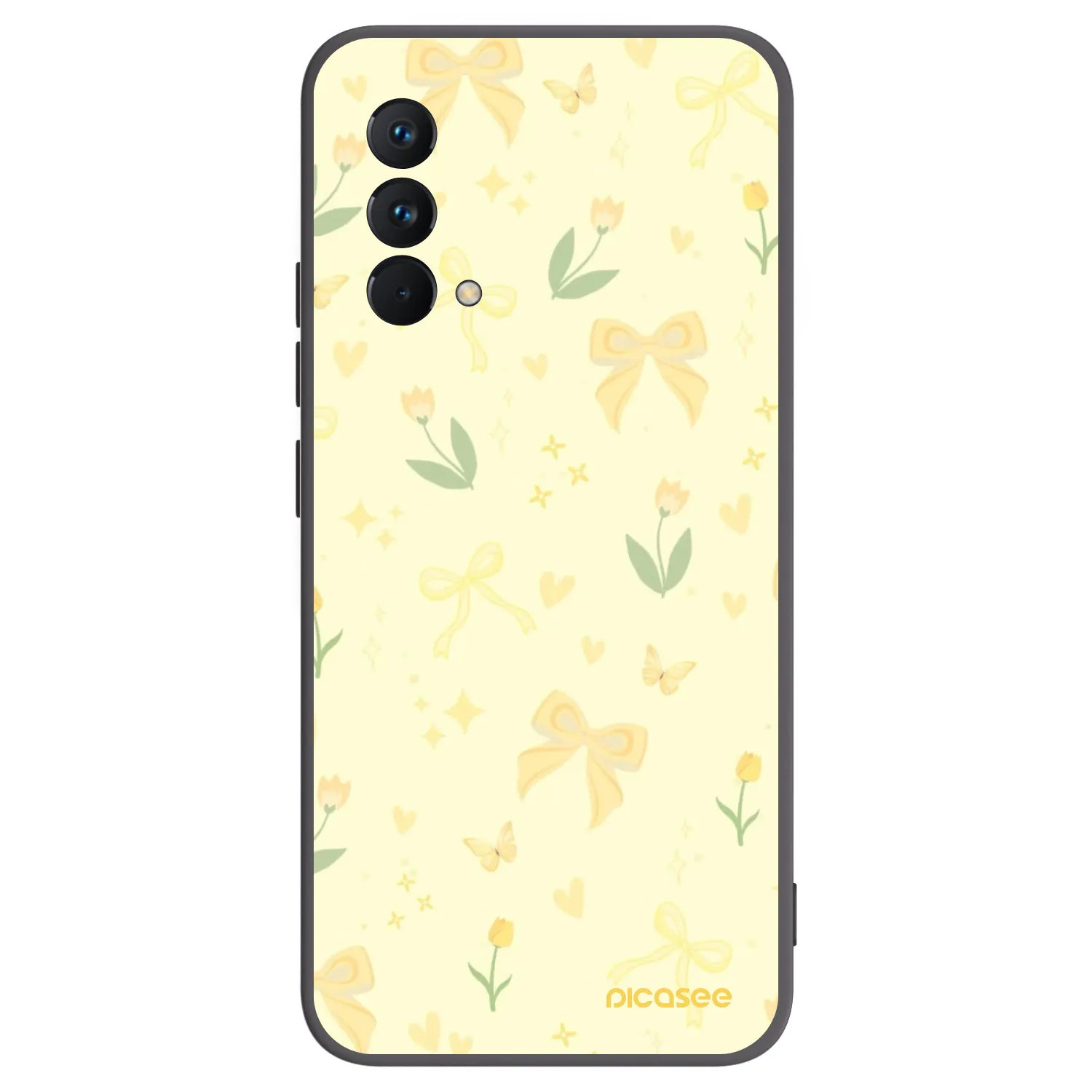 Picasee silikonski črni ovitek za Realme GT Master Edition 5G - Honey Blossom