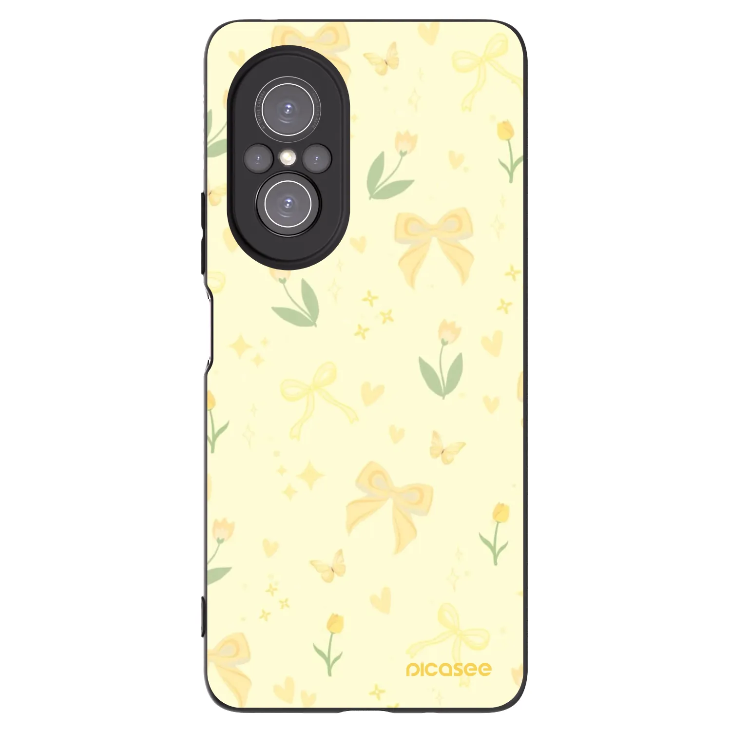Picasee silikonski črni ovitek za Huawei Nova 9 SE - Honey Blossom
