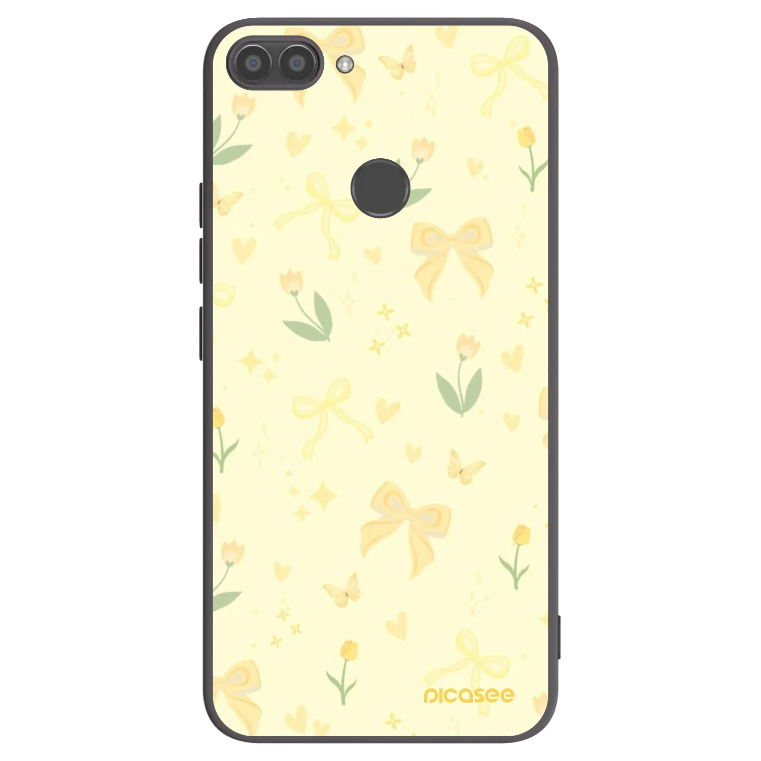 Picasee silikonski črni ovitek za Huawei P Smart - Honey Blossom