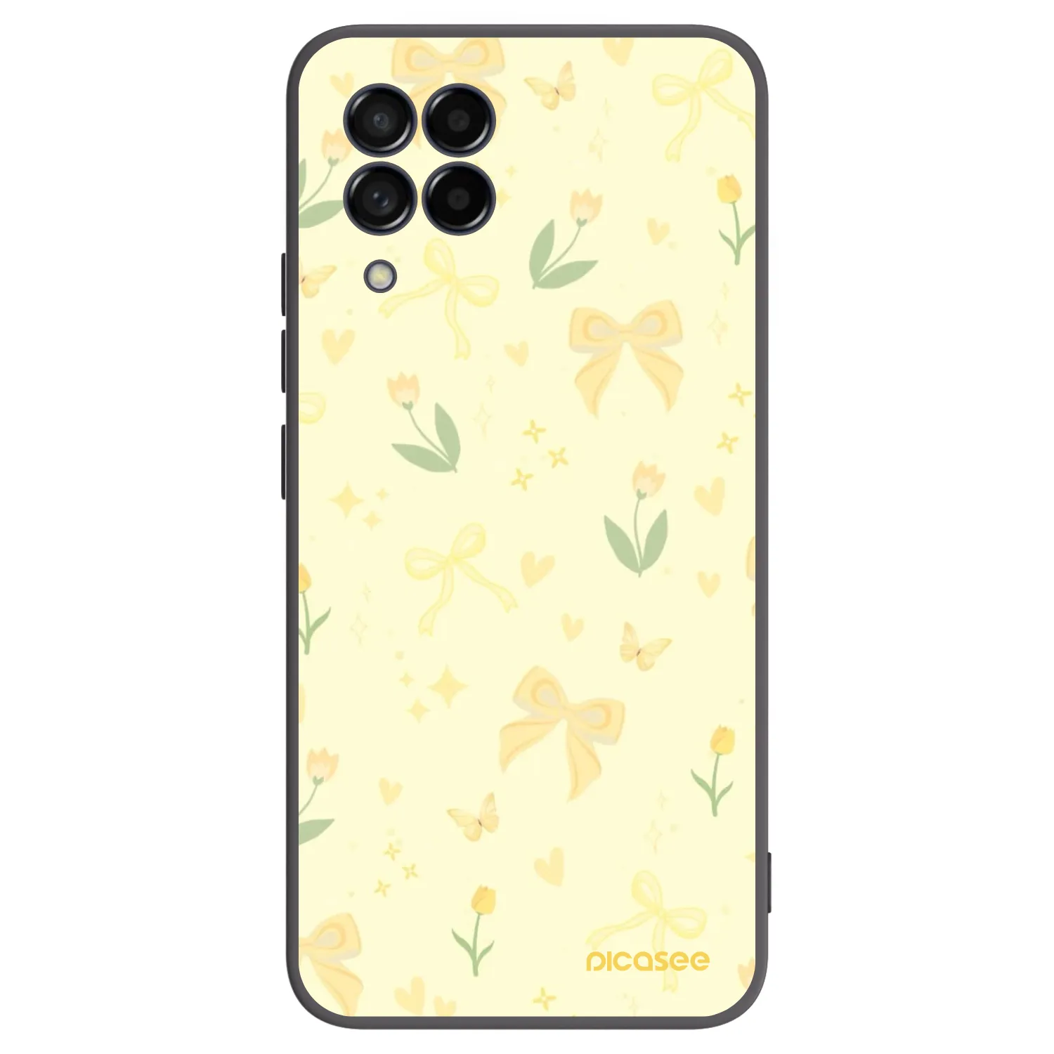 Picasee silikonski črni ovitek za Samsung Galaxy M53 5G - Honey Blossom