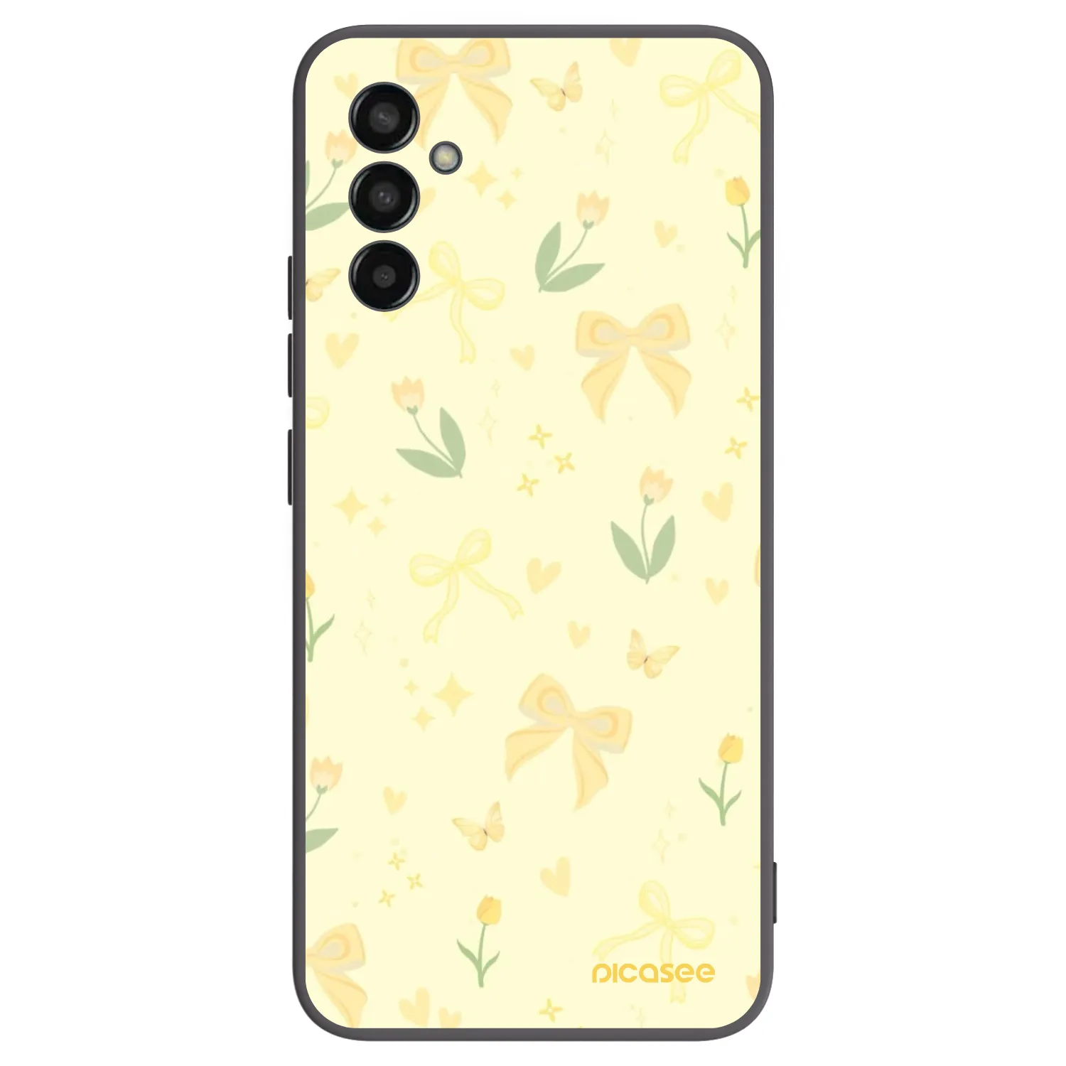 Picasee silikonski črni ovitek za Samsung Galaxy M13 M135F - Honey Blossom