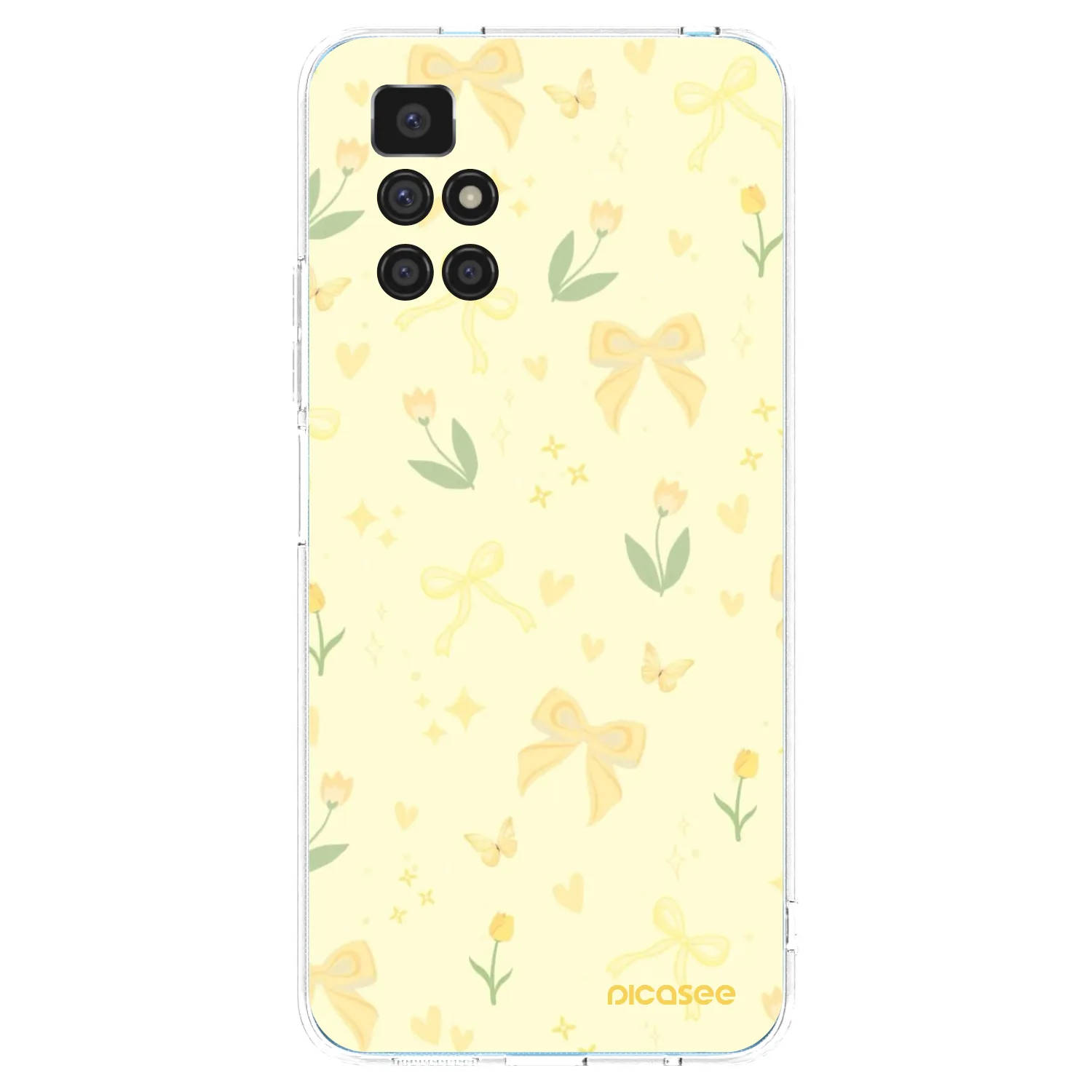 Picasee silikonski prozorni ovitek za Xiaomi Redmi 10 (2022) - Honey Blossom