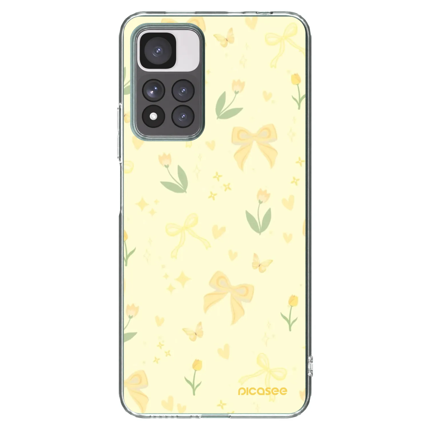 Picasee silikonski prozorni ovitek za Xiaomi Redmi Note 11 Pro+ 5G - Honey Blossom