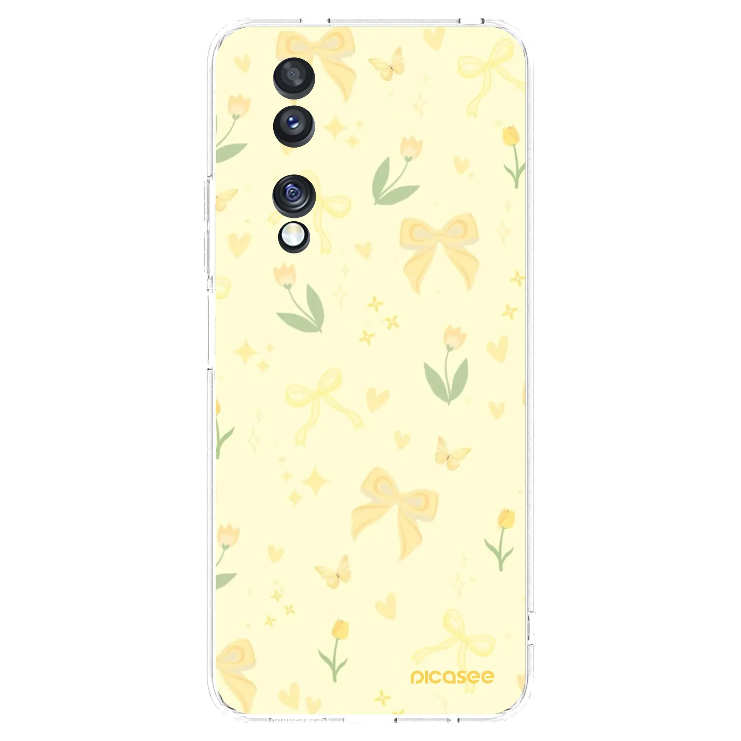Picasee silikonski prozorni ovitek za Honor 70 - Honey Blossom
