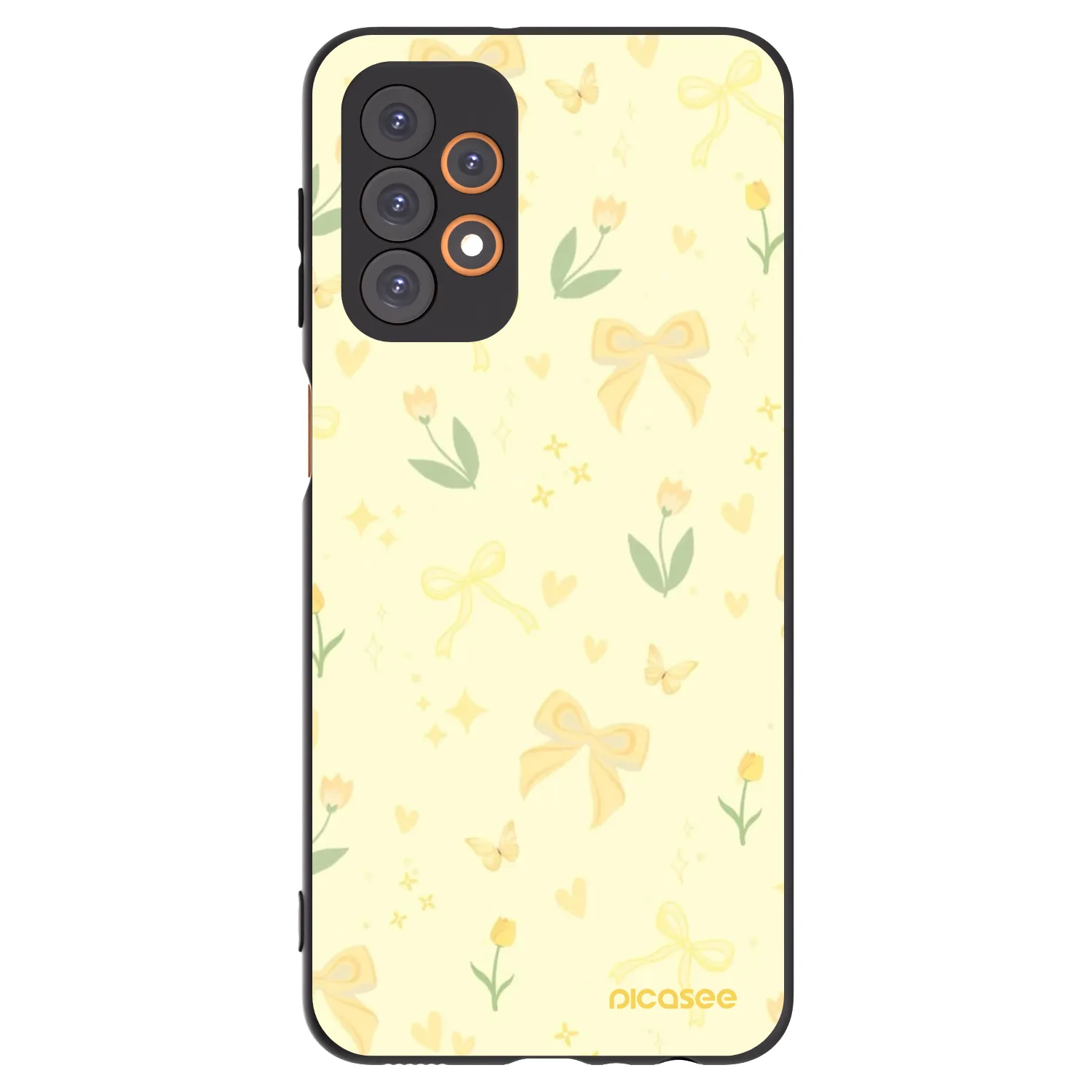 Picasee silikonski črni ovitek za Samsung Galaxy A23 A235F 4G - Honey Blossom
