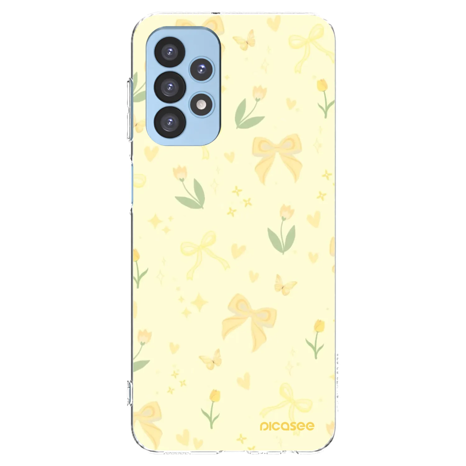 Picasee silikonski prozorni ovitek za Samsung Galaxy A23 A235F 4G - Honey Blossom