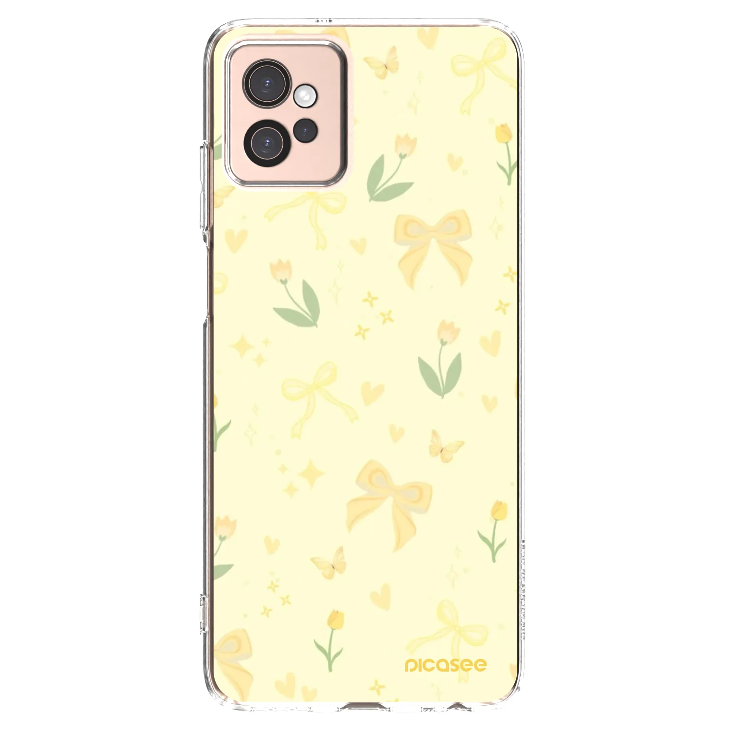Picasee silikonski prozorni ovitek za Motorola Moto G32 - Honey Blossom