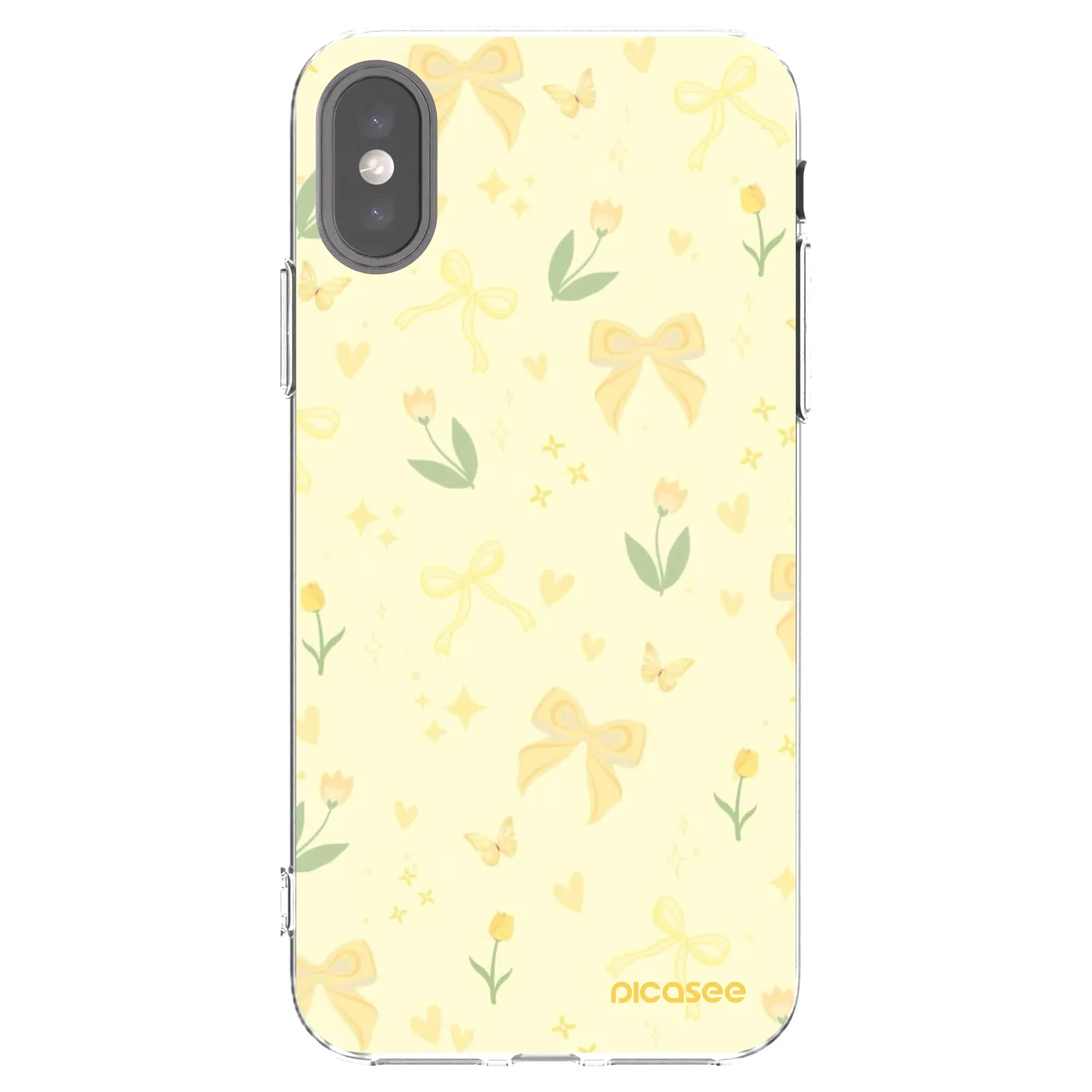 Picasee silikonski prozorni ovitek za Apple iPhone X/XS - Honey Blossom
